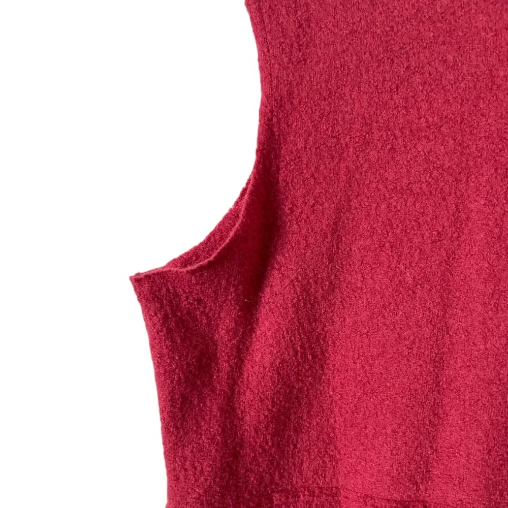 Cut Loose Pink 100% Wool Topper‎ Sweater Vest lagenlook Tunic